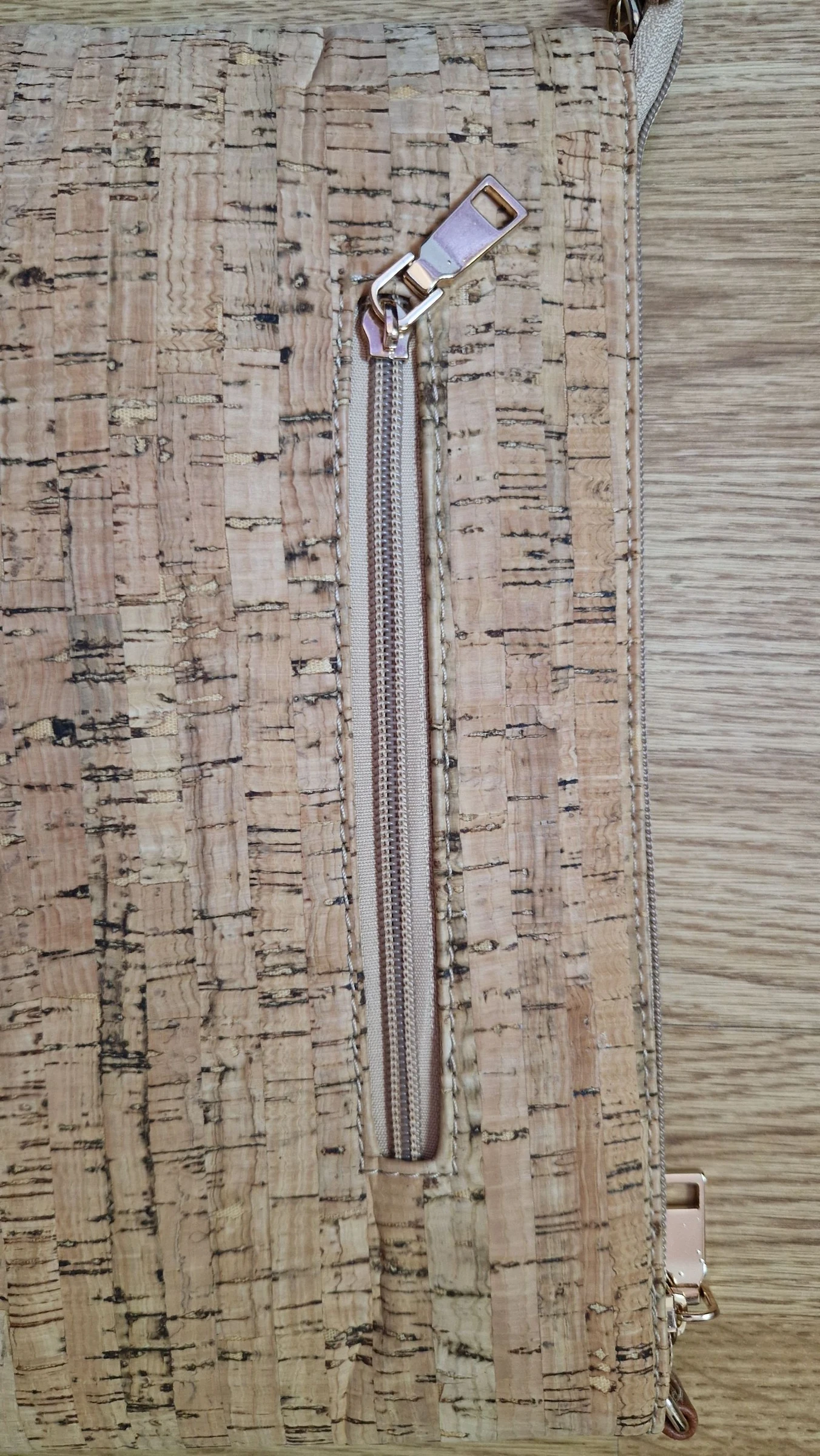 Cork-style handheld bag 🌿 convertible crossbody NEW – photo 6